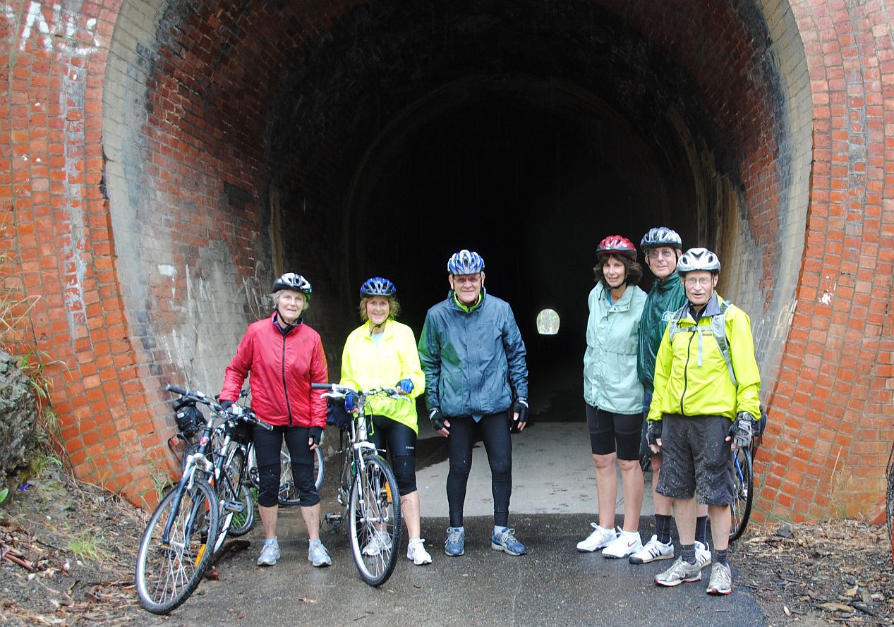 bikies-Yea-trip-2013-outside-Cheviot-Tunnel-Goulburn-River-Bike